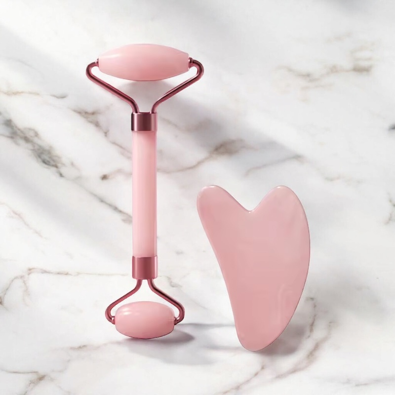 Le Duo Gua Sha — Pierre et rouleau de massage