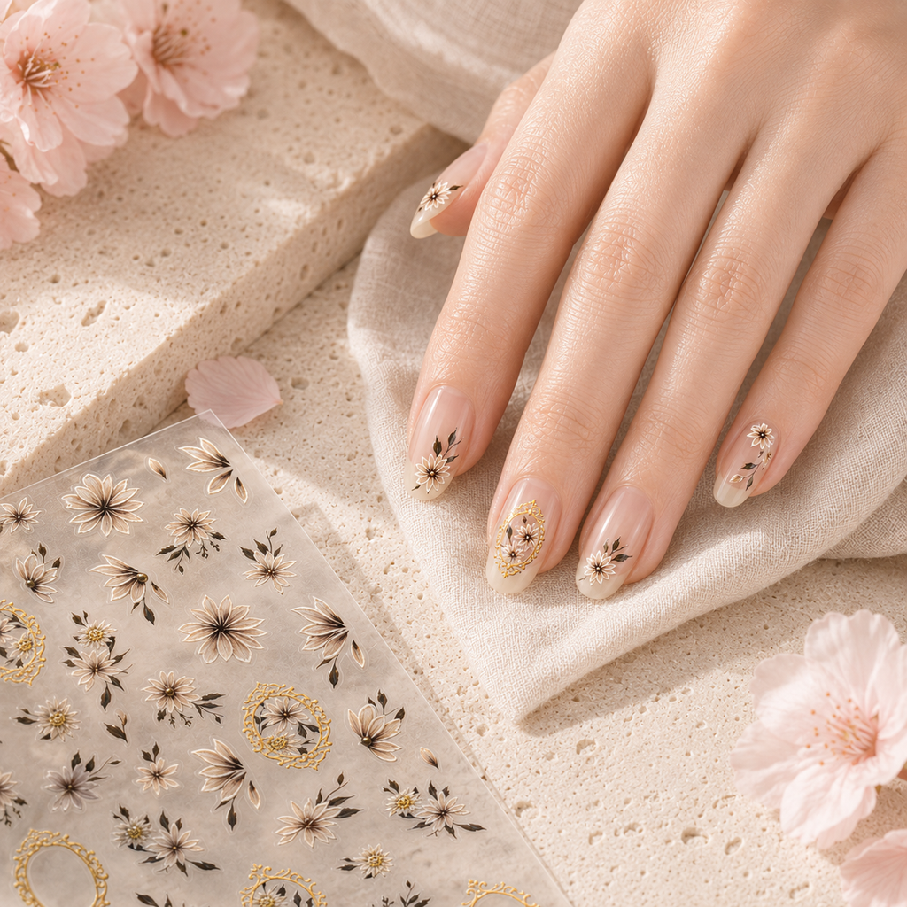 Marguerite — Stickers Nail Art 5D