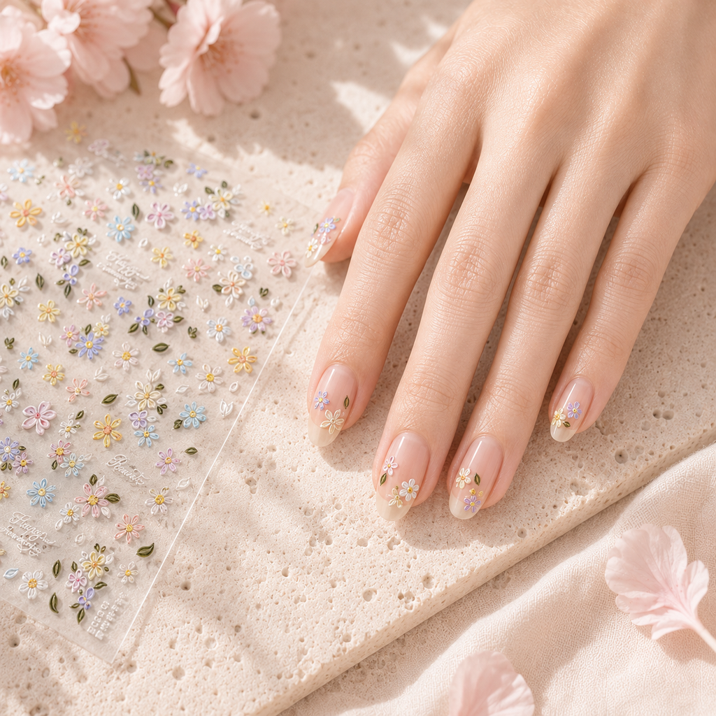 Marguerite — Stickers Nail Art 5D
