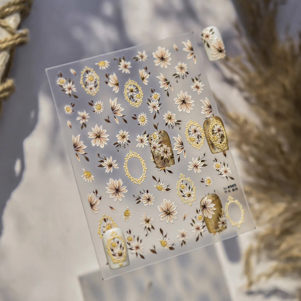 Marguerite — Stickers Nail Art 5D