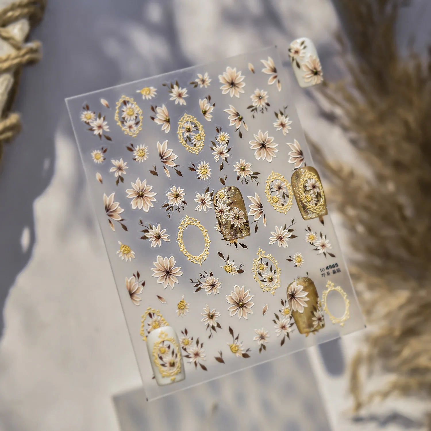 Marguerite — Stickers Nail Art 5D