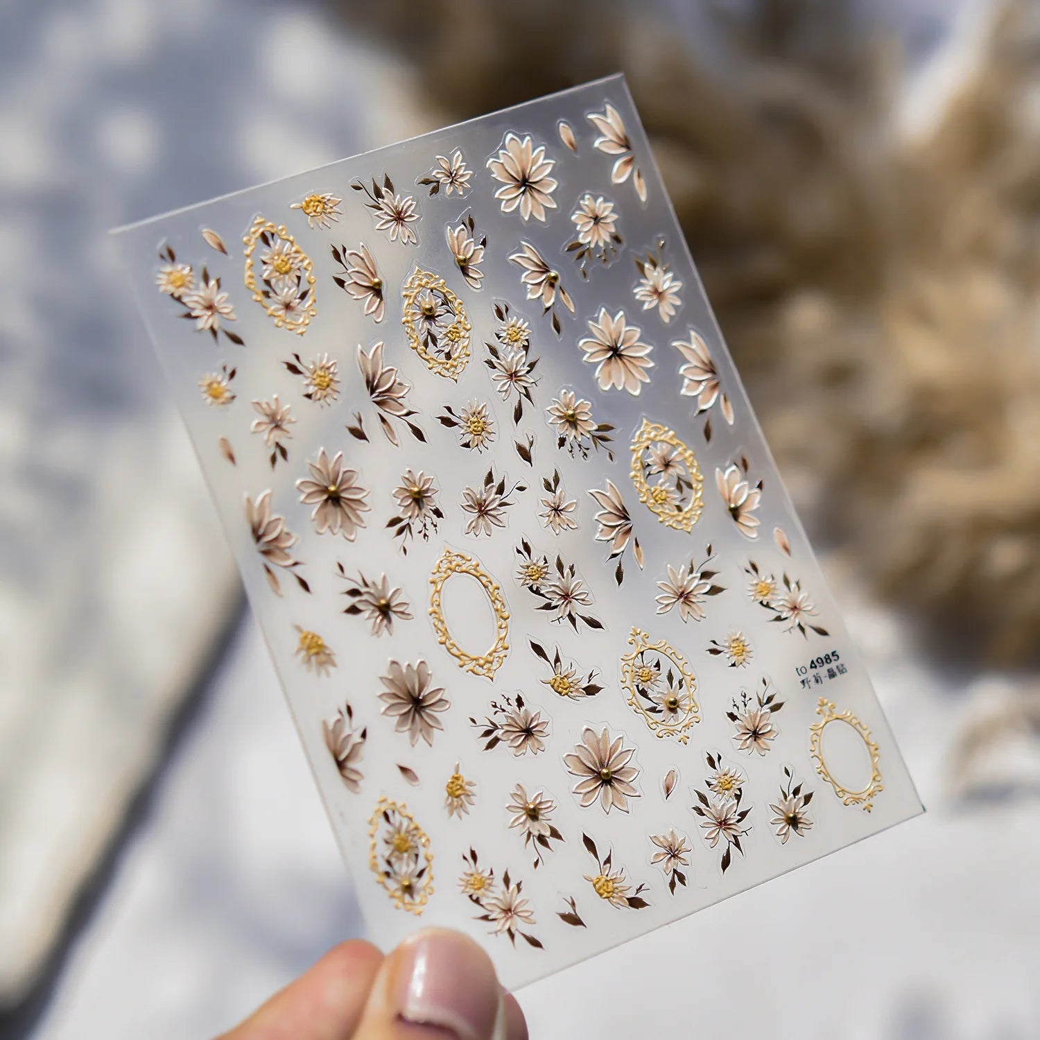 Marguerite — Stickers Nail Art 5D